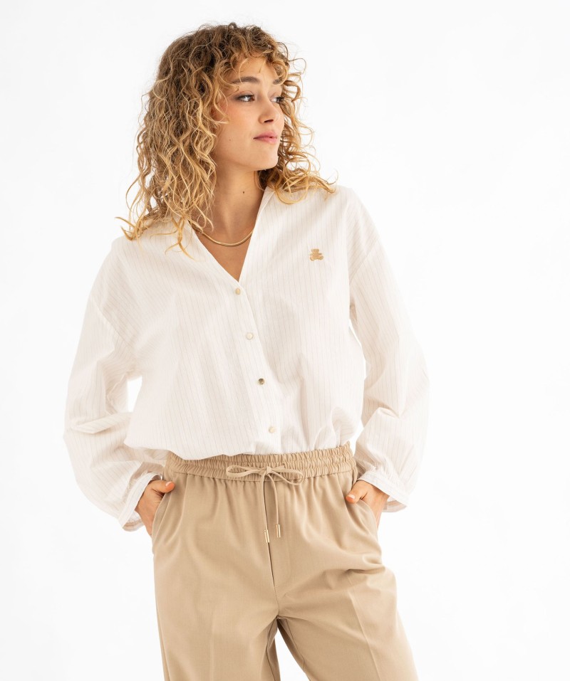 Chemise large manches longues rayée femme - LuluCastagnette